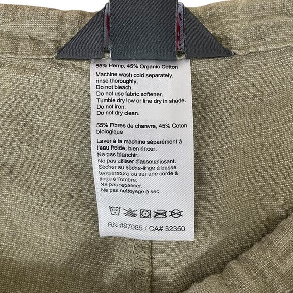 Outdoor Research Hemp Coralie Pants Roll Up Pull On Drawstring Sz 6 Sustainable - Picture 12 of 12